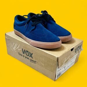 VOX Patriot Navy Gum Skate Shoes Men’s Size 7 – Suede Low Tops OG Style